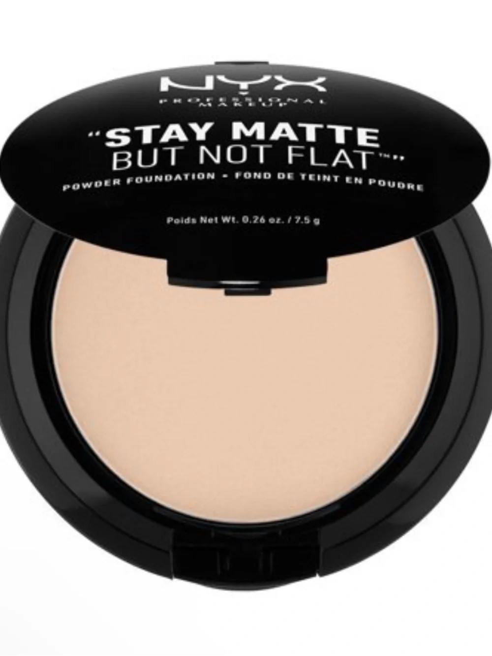 New NYX PROFESSIONAL MAKEUP Stay Matte but Not Flat Powder Foundation- Nude